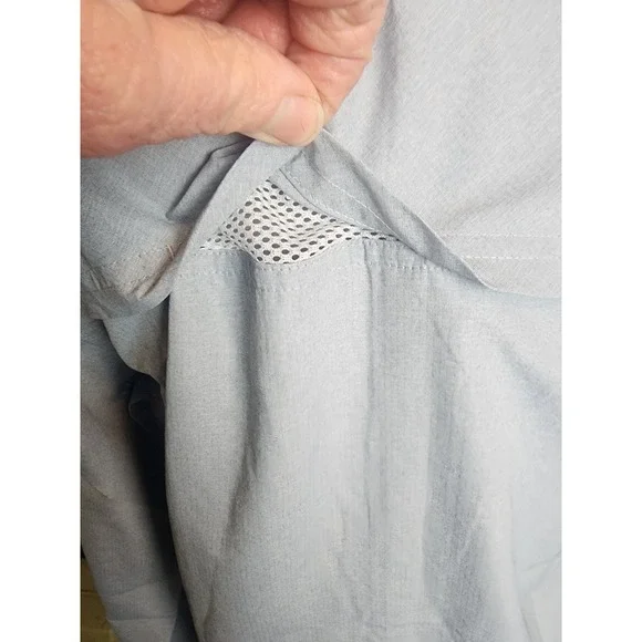 Filson Womens Twin Lakes Sport Shirt Blue Stone Long Sleeve Ventilated  M - Picture 5 of 10